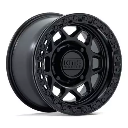 KS241 TORX UTV BEADLOCK MATTE BLACK W/ GLOSS BLACK 8x15 4/156 ET0 CB115.1 60° - Alumiinivanteet - 370108 - 1