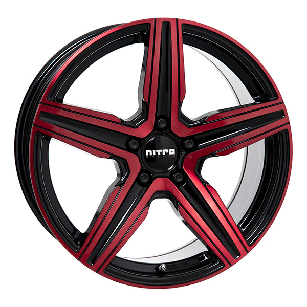 Nitro Spark G.Blk/Red 8,5x20 5-114,3 E45 C73,1 60 - Alumiinivanteet - 7332818098171 - 1